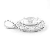 2.47 Carats Lab Grown Diamond 14K Gold Pendant