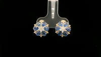 3.62 Ct Oval Sapphire 14K Gold Earrings