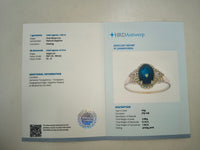 1.76 Ct Oval Natural Sapphire 14K Gold Ring
