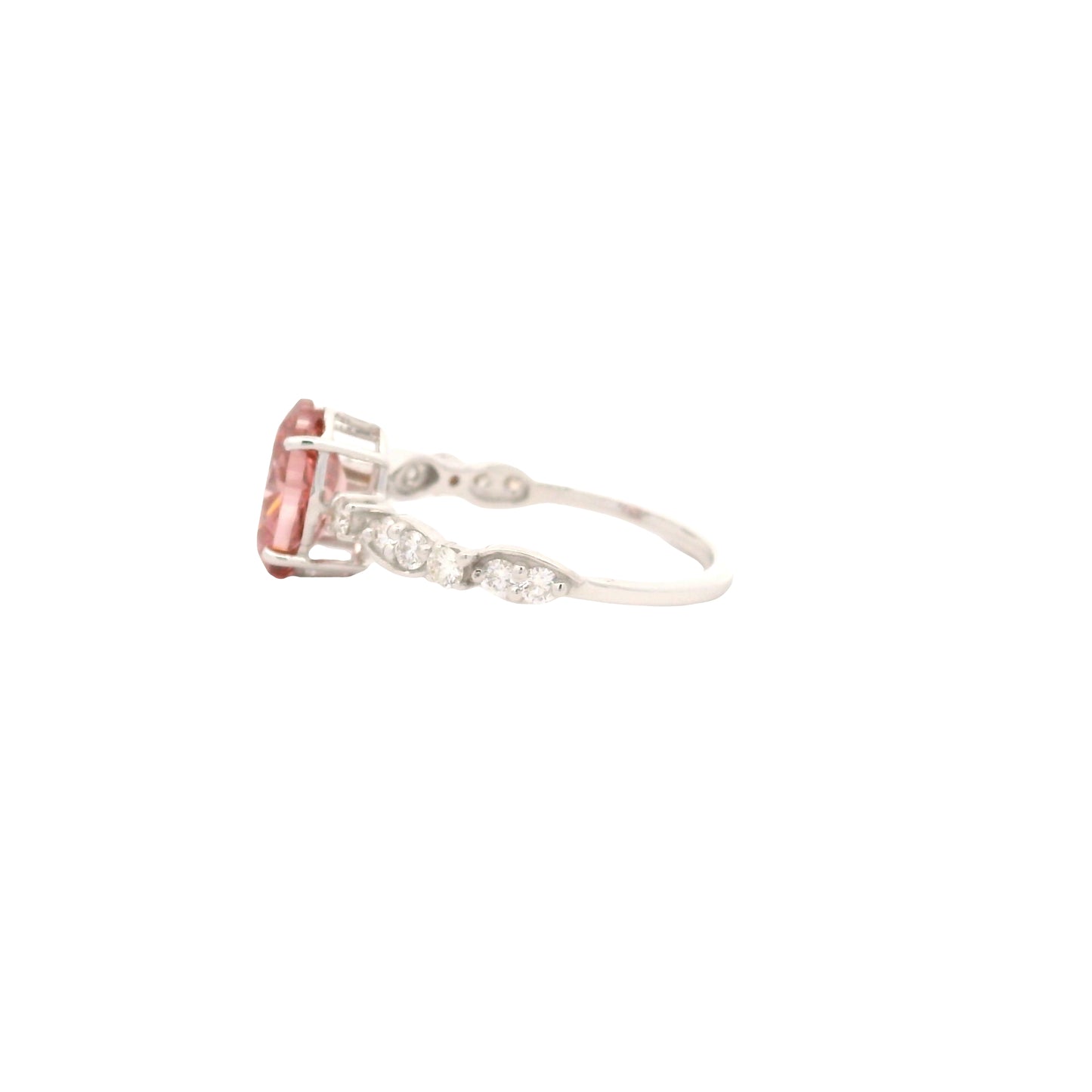 2.38 Carats Pink Lab Grown Diamond 14K Gold Ring