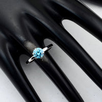 1.03 Carats Blue Lab Grown Diamond 14K Gold Ring