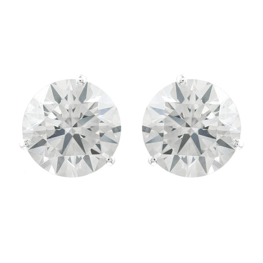 4.15 Carats Lab Grown Diamond 14K Gold Earrings