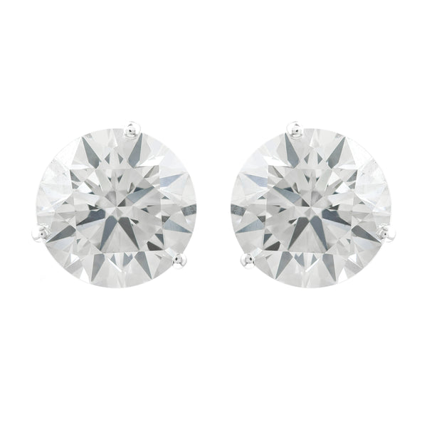 4.15 Carats Lab Grown Diamond 14K Gold Earrings
