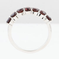 1.85 Ct Round Garnet 925 Sterling Silver Ring