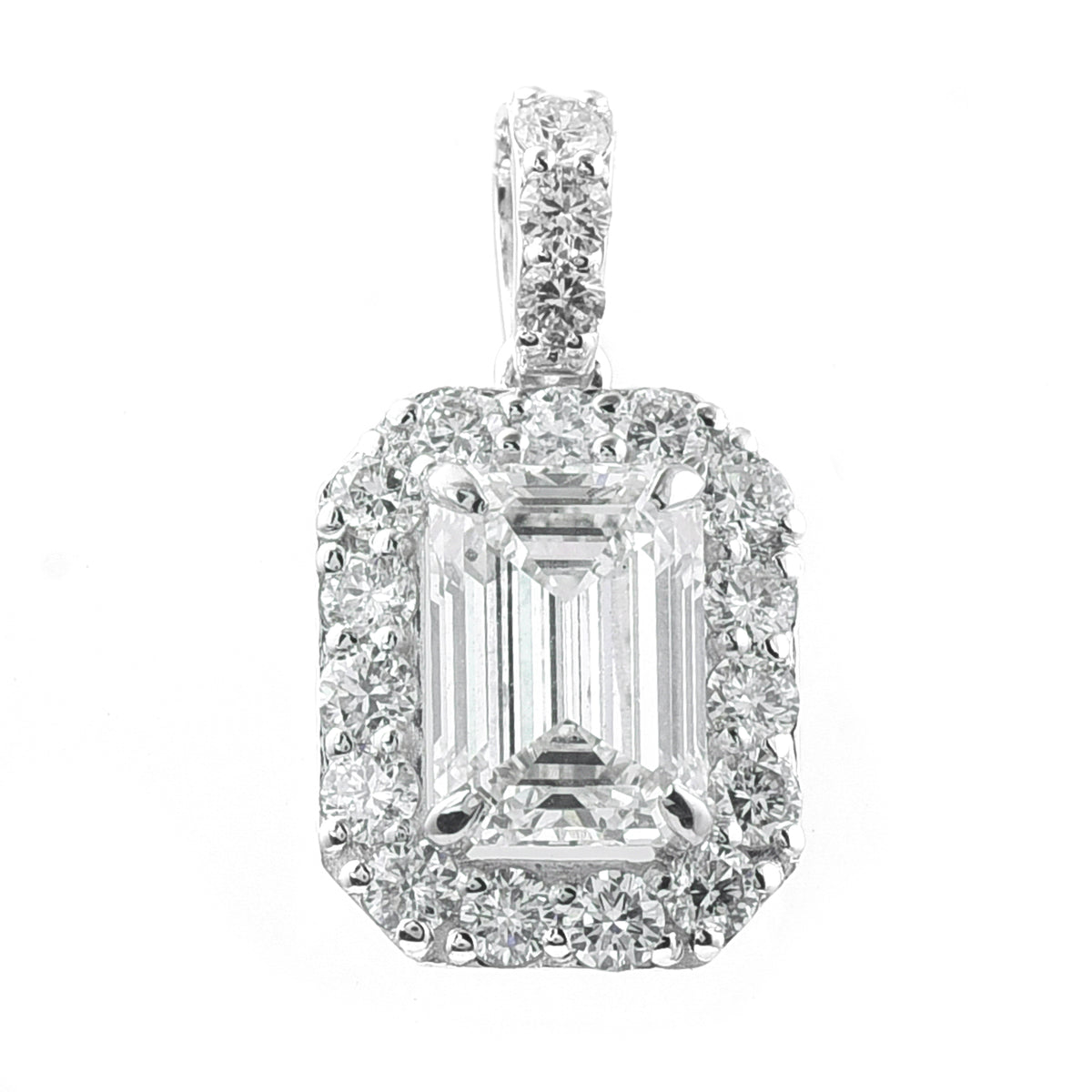 2.56 Carats Lab Grown Diamond 14K Gold Pendant