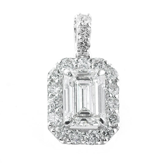 2.56 Carats Lab Grown Diamond 14K Gold Pendant