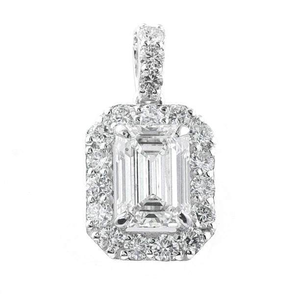 2.56 Carats Lab Grown Diamond 14K Gold Pendant