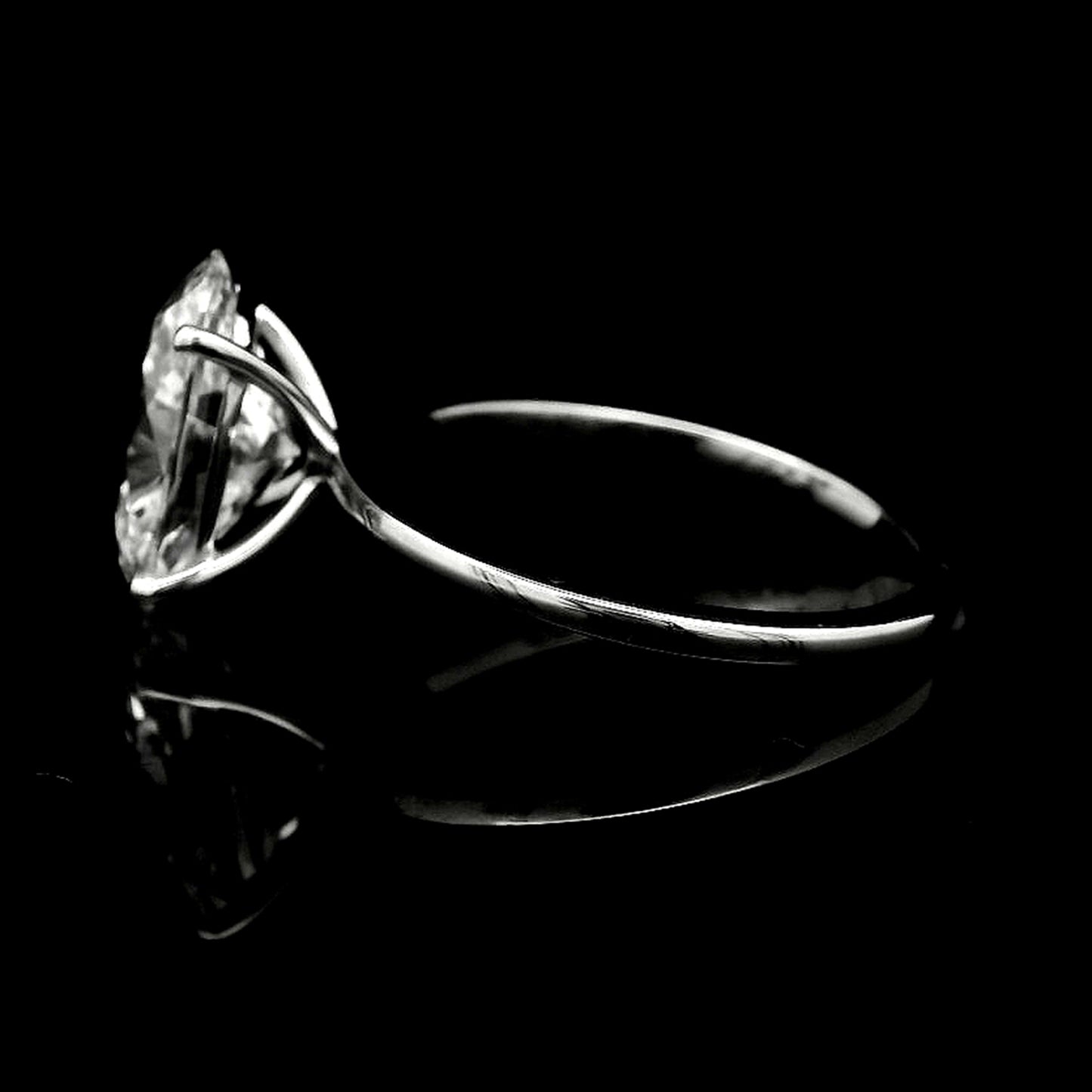 3.18 Carats Lab Grown Diamond 14K Gold Ring