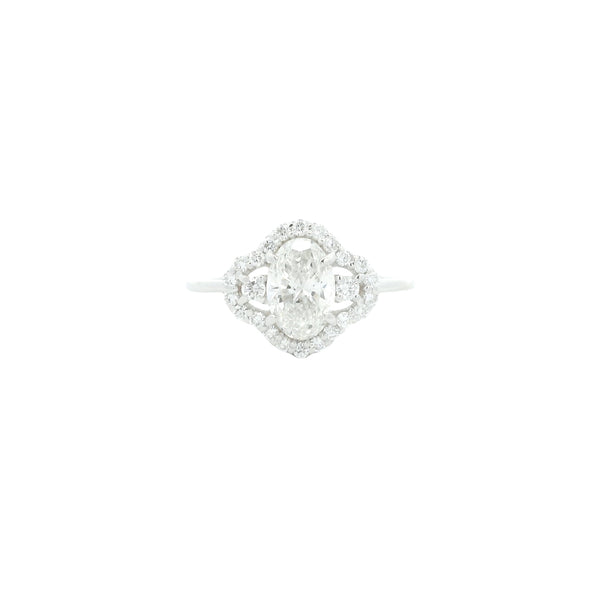 1.30 Carats Lab Grown Diamond 14K Gold Ring