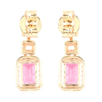 1.24 Ct Natural Tourmaline 14K Gold Earrings
