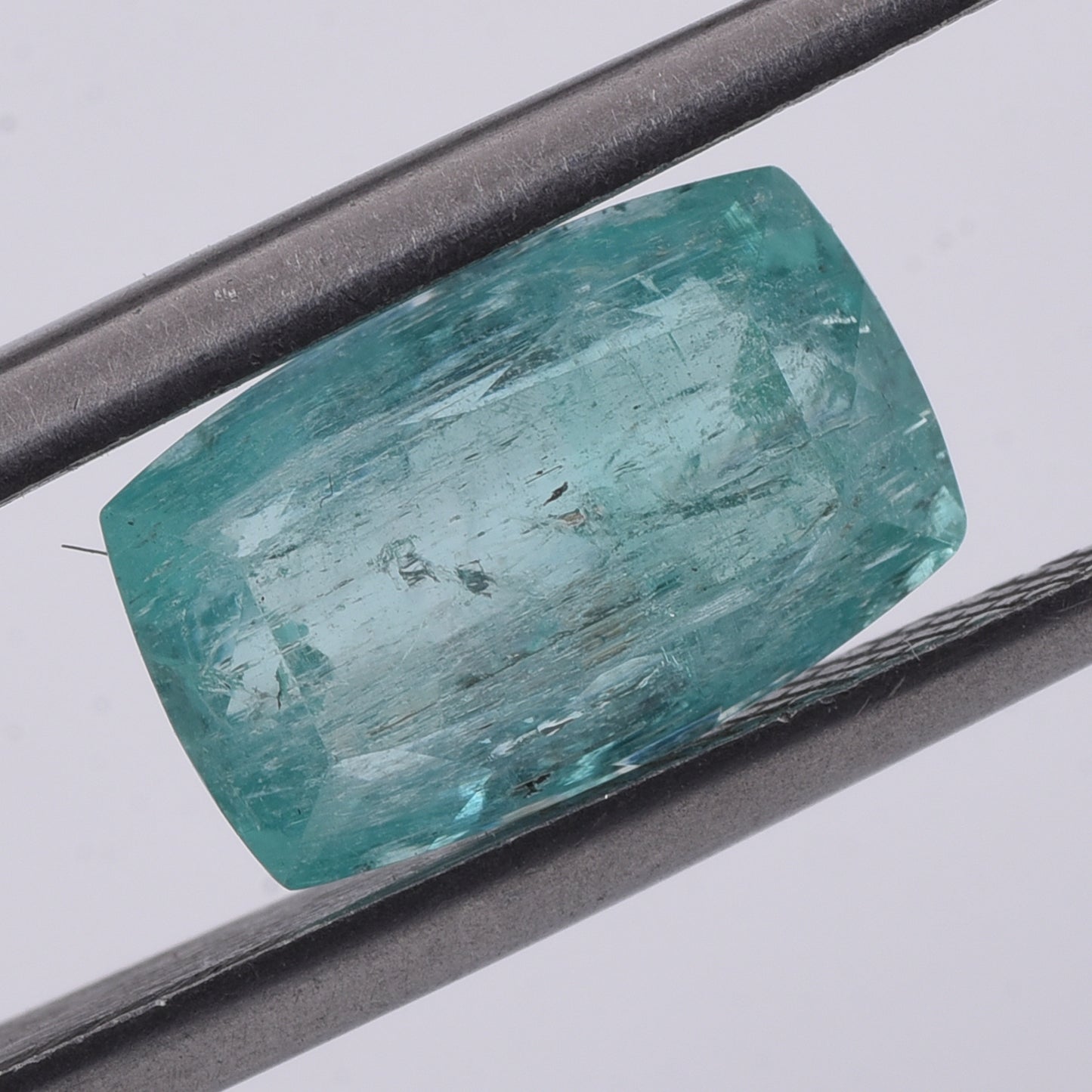 3.16 Natural Beryl Emerald Rectangular Cushion Mixed Cut Gemstone