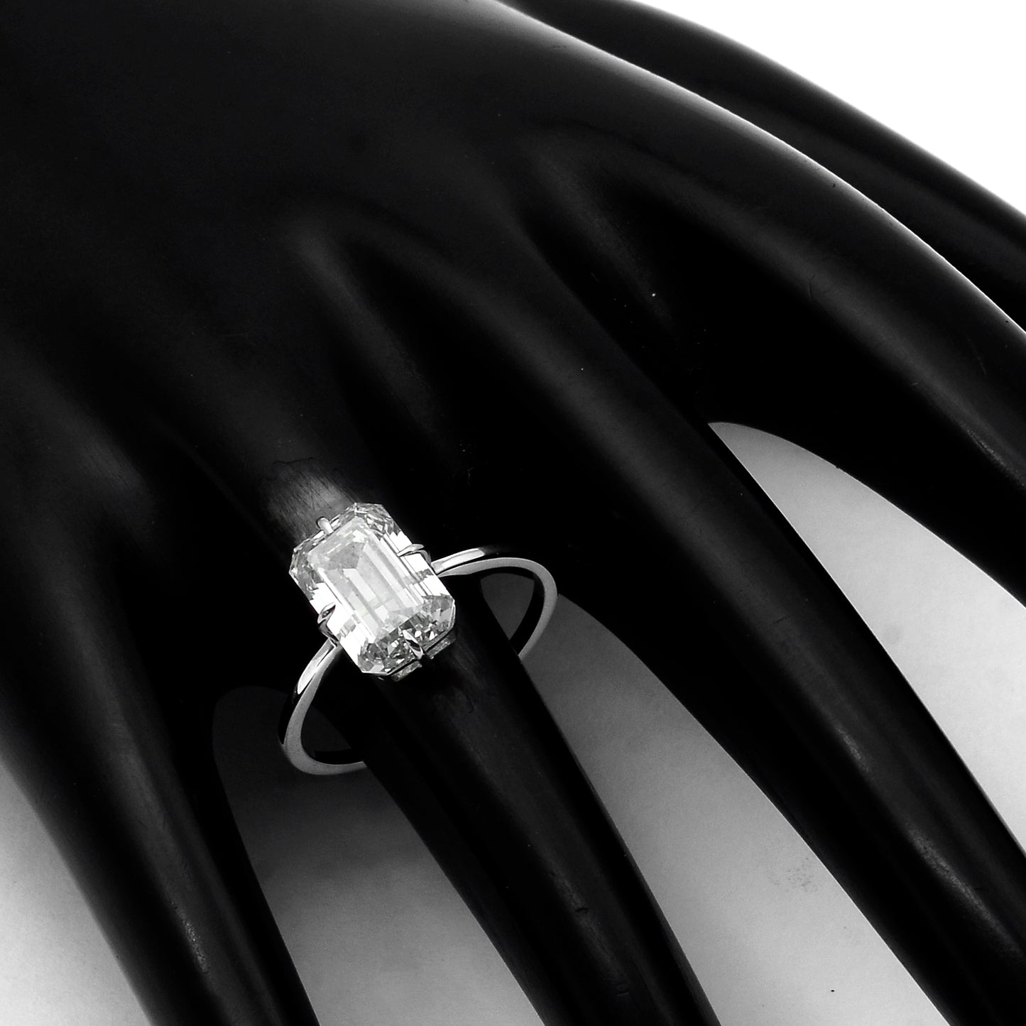 3.07 Carats Lab Grown Diamond 14K Gold Ring
