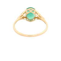 1.79 Ct Oval Emerald 14K Gold Ring