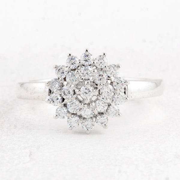 1.06 Ct Round Cubic Zirconia 925 Sterling Silver Ring