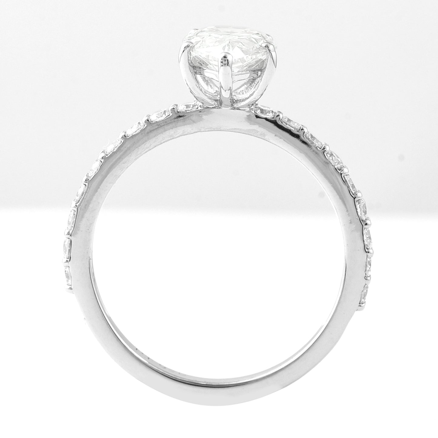 2.02 Carats Lab Grown Diamond 950 Platinum Ring