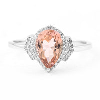 1.33 Ct Pear Mixed Cut Natural Tourmaline 950 Platinum Ring
