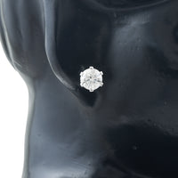 3.14 Carats Lab Grown Diamond 14K Gold Earrings