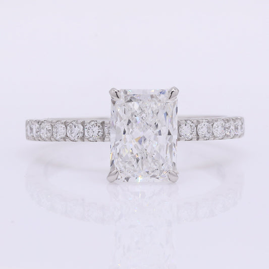 2.29 Carats Lab Grown Diamond 950 Platinum Ring