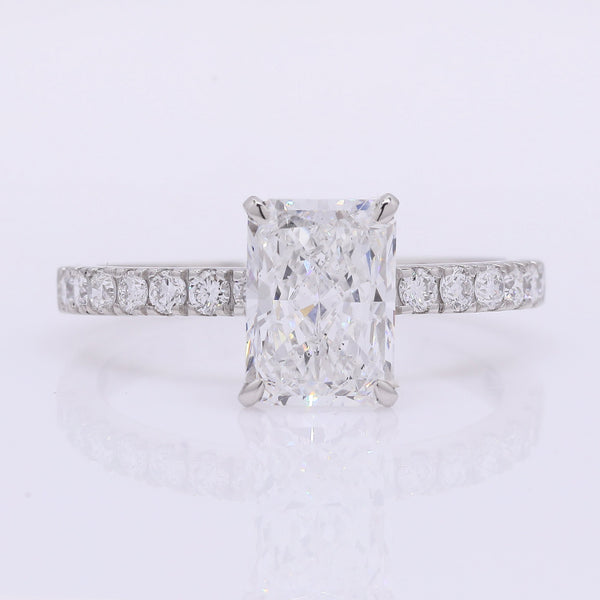 2.29 Carats Lab Grown Diamond 950 Platinum Ring