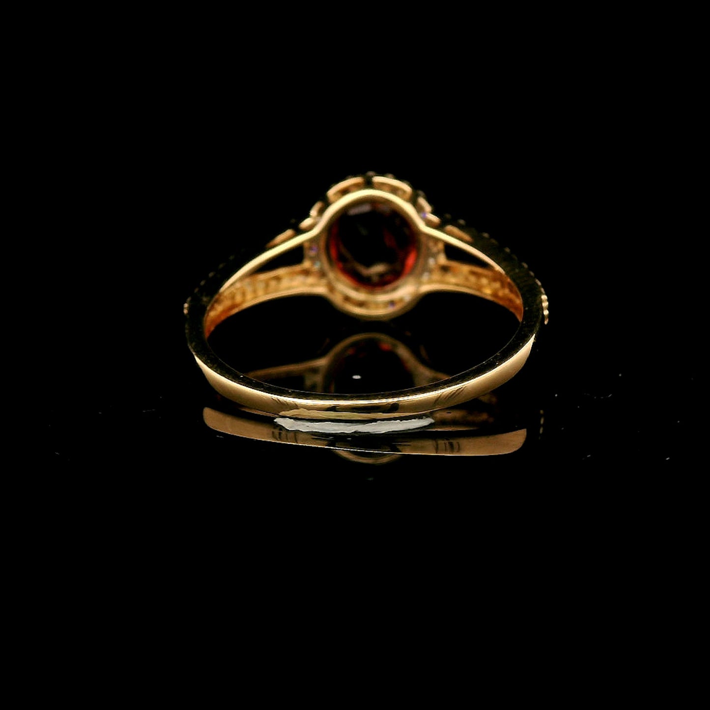 1.36 Ct Oval Mixed Cut Natural Spinel 14K Gold Ring