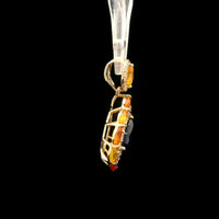 2.09 Ct Pear Sapphire 14K Gold Pendant