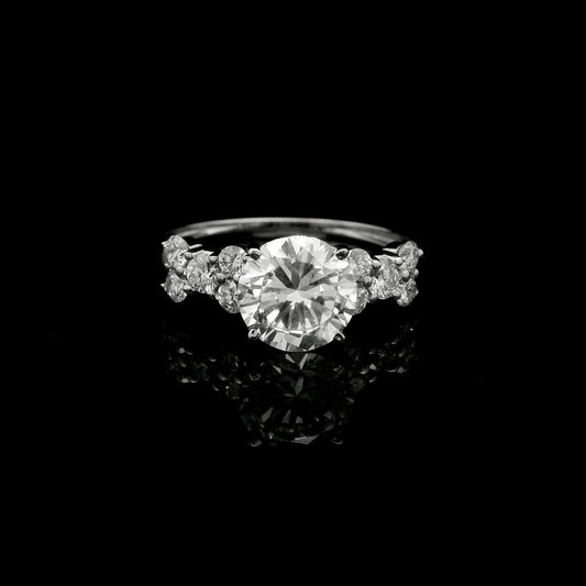 1.96 Ct Round Lab Grown Diamond 14K Gold Ring