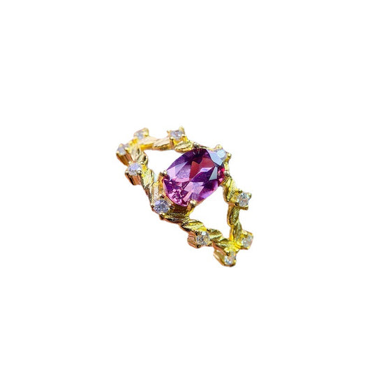 Garnet 925 Sterling Silver Ring