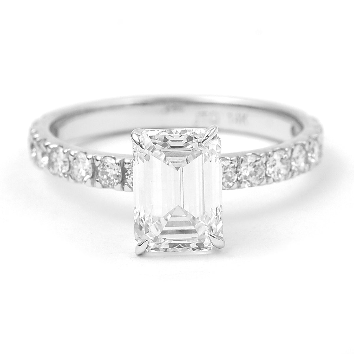 2.57 Carats Lab Grown Diamond 14K Gold Ring