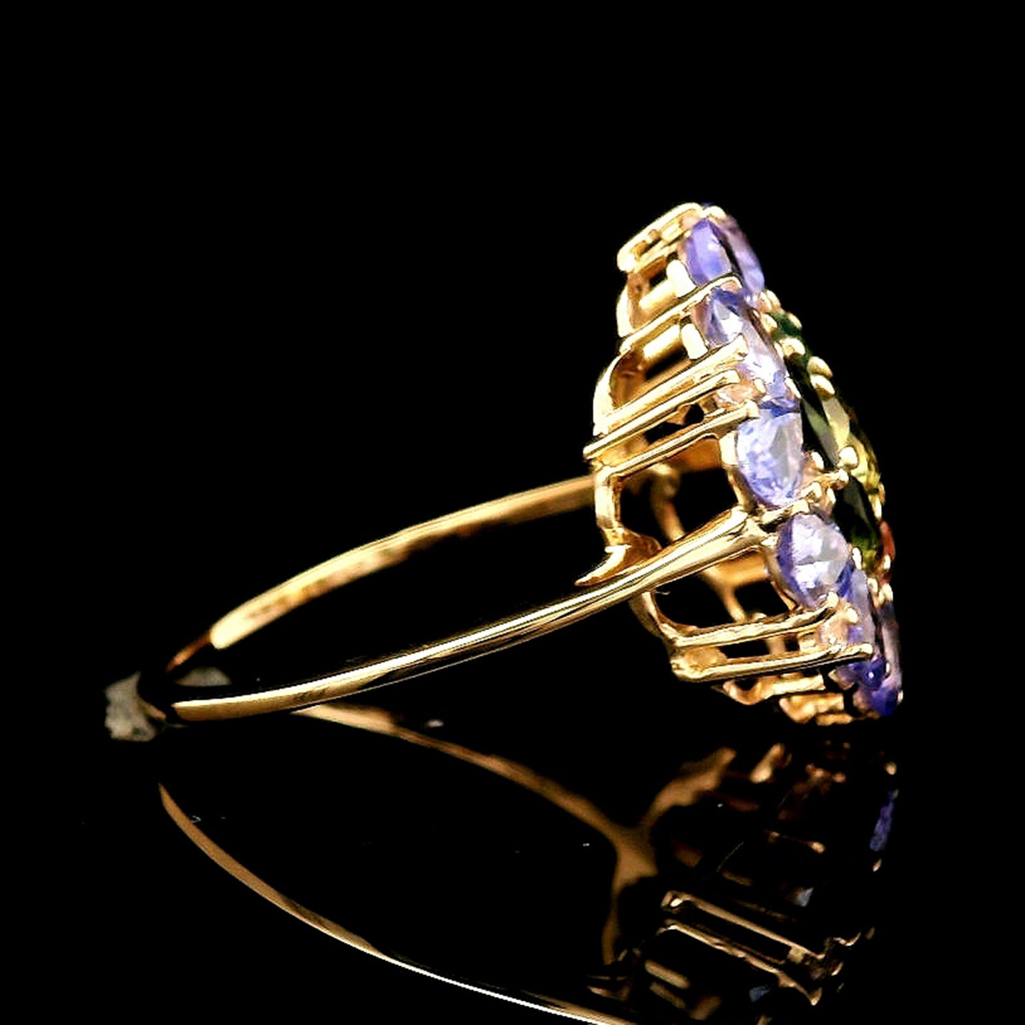 2.70 Ct Round Tourmaline 14K Gold Ring