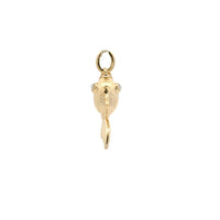 0.04 Ct Round Mother Of Parl 10K Gold Pendant
