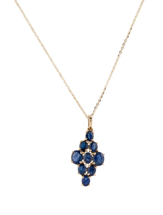 14K Sapphire Pendant Necklace