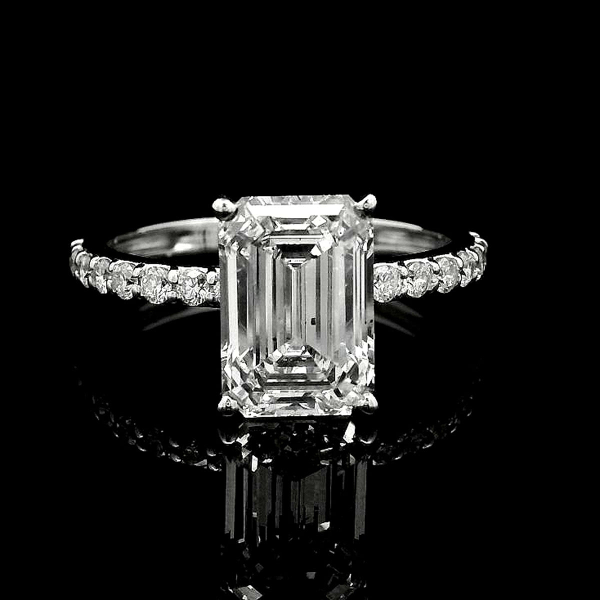 3.24 Carats Lab Grown Diamond 14K Gold Ring