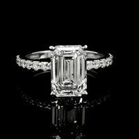 3.24 Carats Lab Grown Diamond 14K Gold Ring