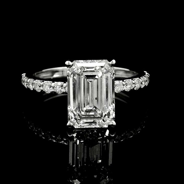 3.24 Carats Lab Grown Diamond 14K Gold Ring