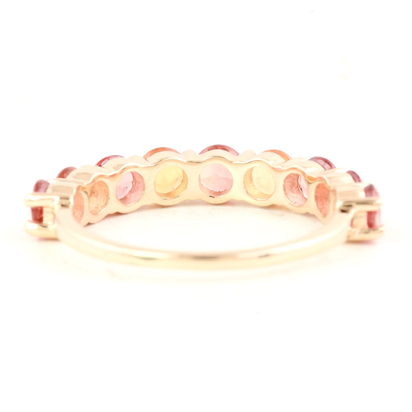 2.26 Ct Round Multi Tourmaline 14K Gold Ring