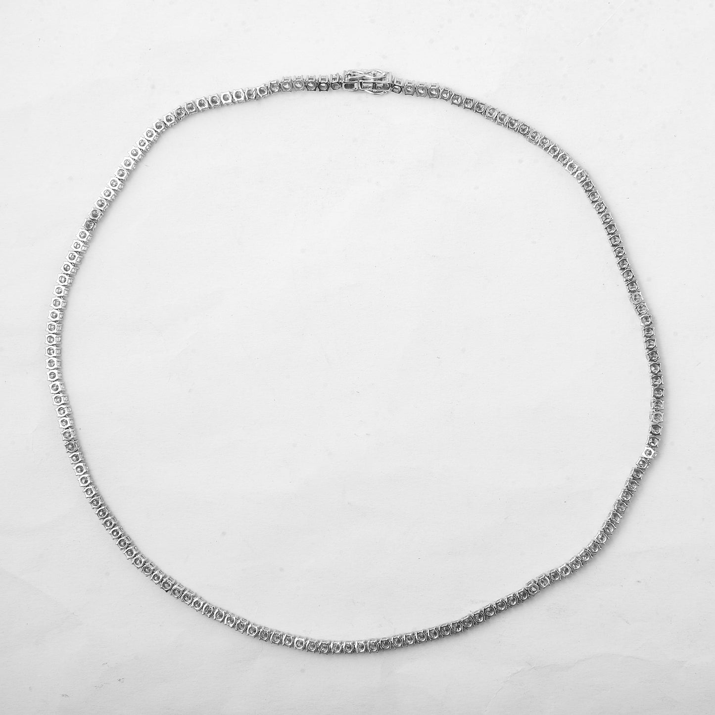 11.39 Ct Round Lab Grown Diamond 14K Gold Necklace