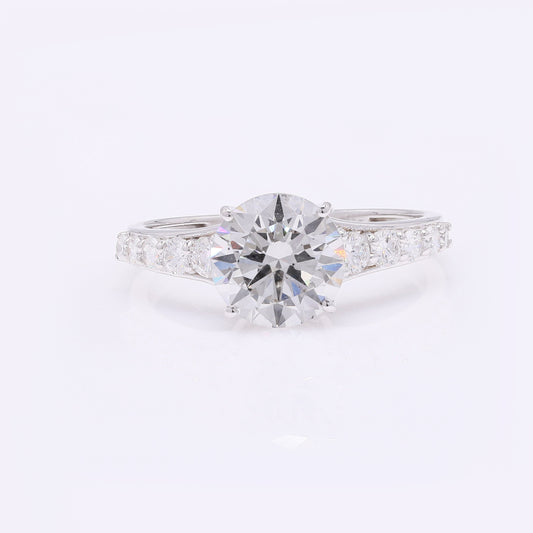 2.44 Carats Lab Grown Diamond 14K Gold Ring