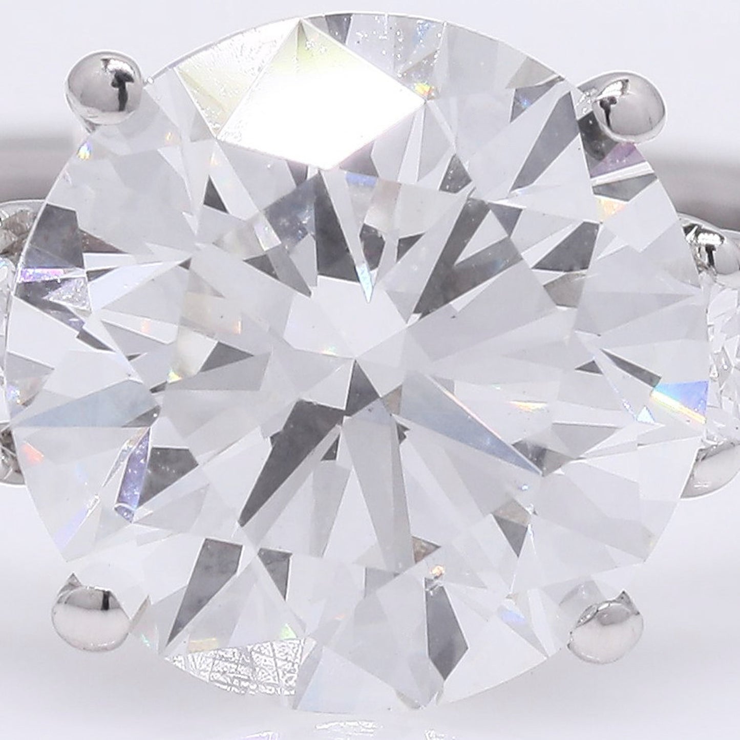 2.63 Ct Round Brilliant Lab Grown Diamond 950 Platinum Ring