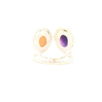 13.23 Ct Amethyst, Moonstone 925 Sterling Silver Ring