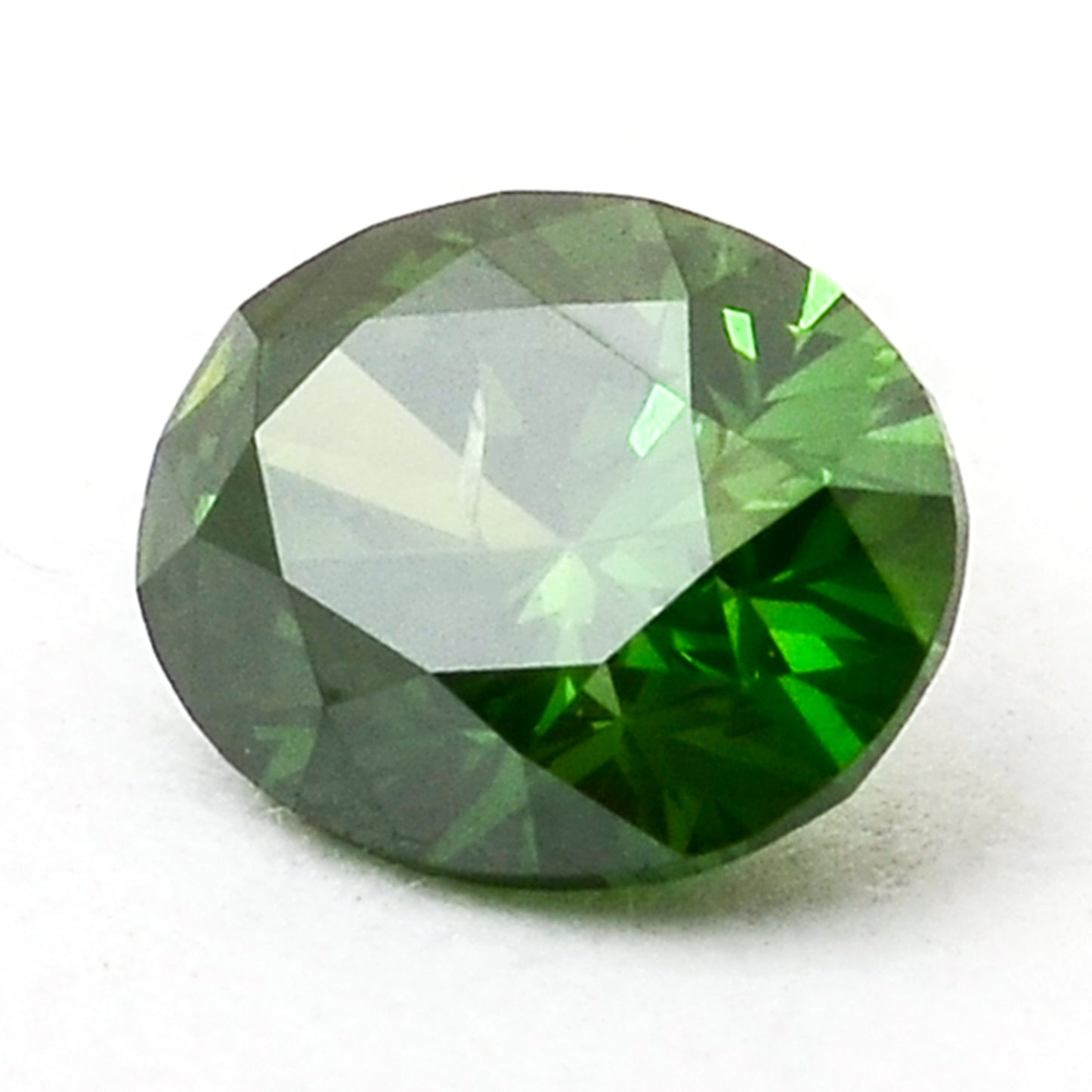 0.36 Green Diamond Oval Loose Diamond