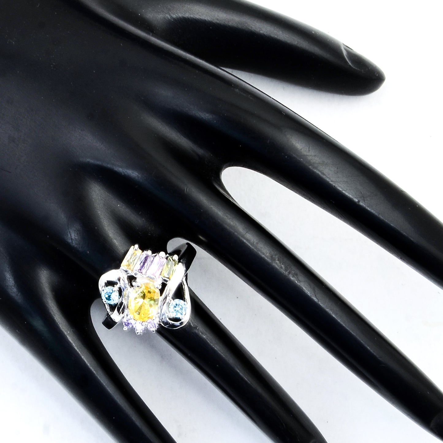 7.08 Ct Cubic Zirconia 925 Sterling Silver Ring