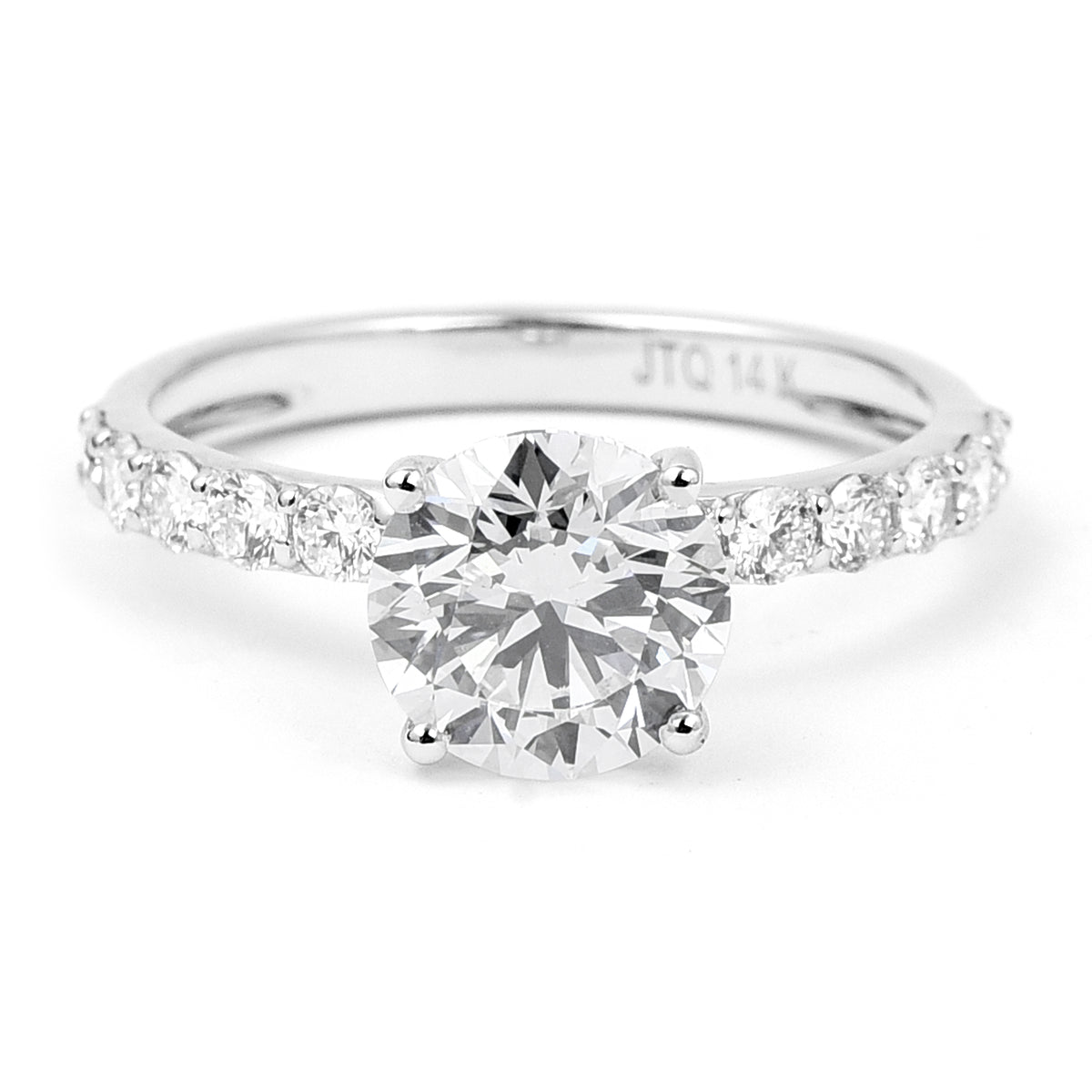 2.28 Carats Lab Grown Diamond 14K Gold Ring