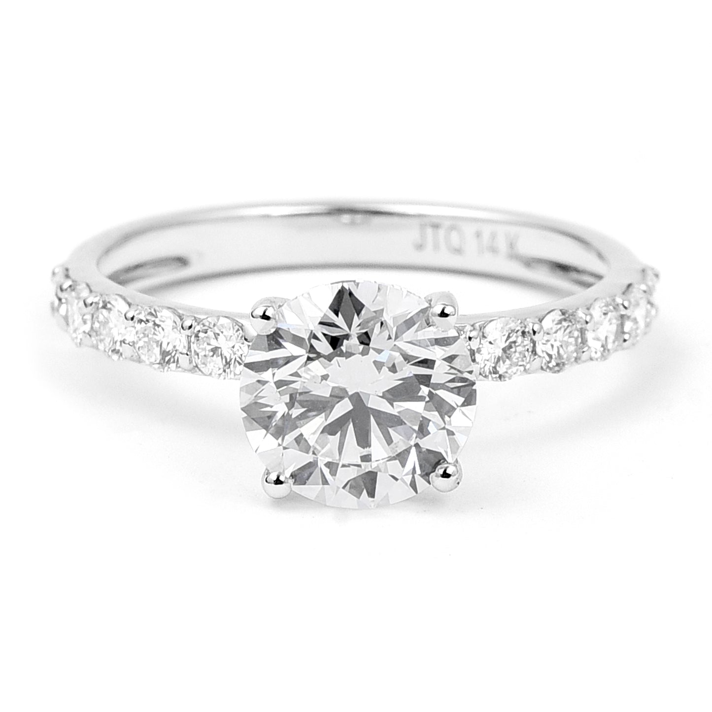 2.28 Carats Lab Grown Diamond 14K Gold Ring