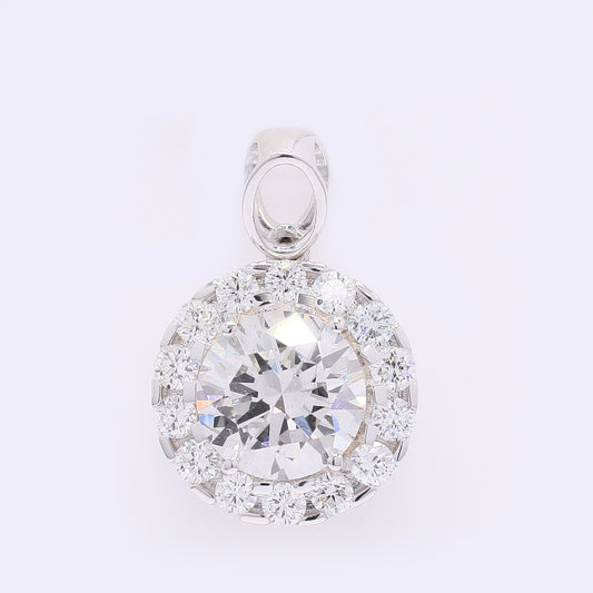 2.24 Carats Lab Grown Diamond 14K Gold Pendant