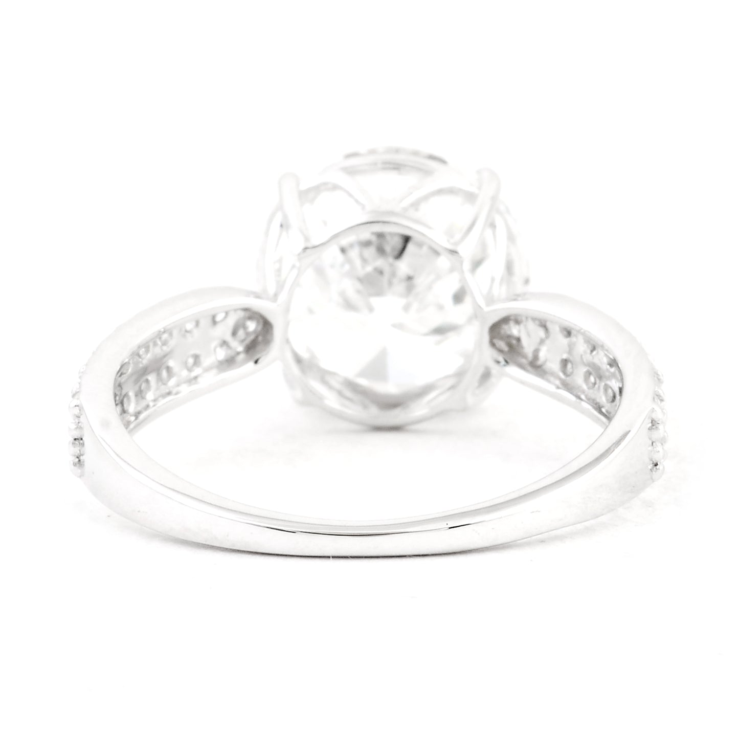 3.89 Carats Lab Grown Diamond 14K Gold Ring