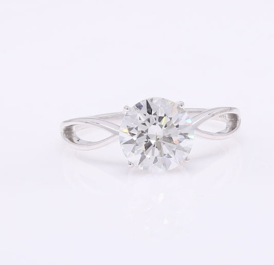 2.10 Carats Lab Grown Diamond 14K Gold Ring