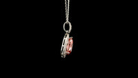 2.50 Carats Pink Lab Grown Diamond 14K Gold Pendant