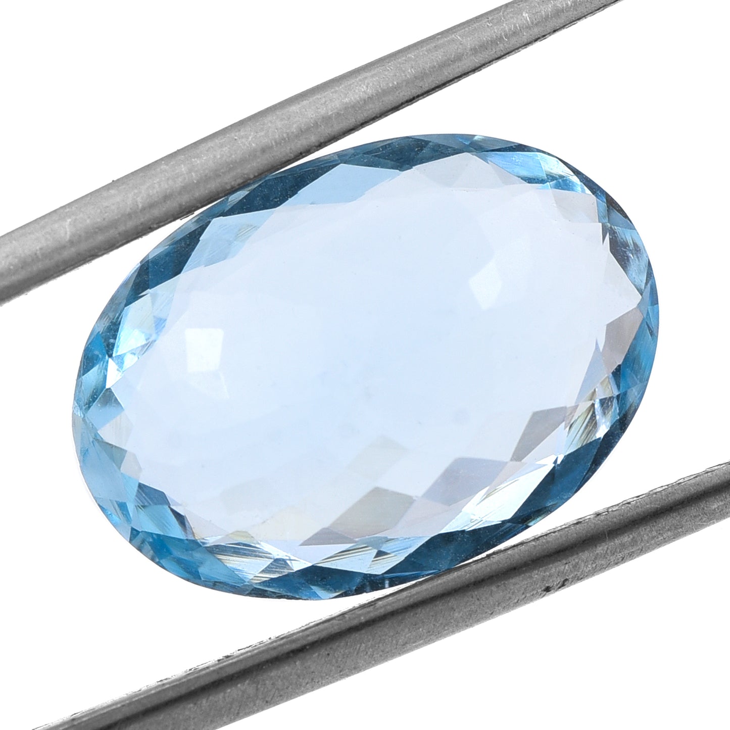 7.47 Natural Beryl Aquamarine Oval Mixed Cut Gemstone