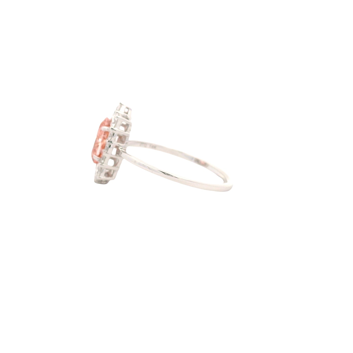 1.62 Carats Pink Lab Grown Diamond 14K Gold Ring