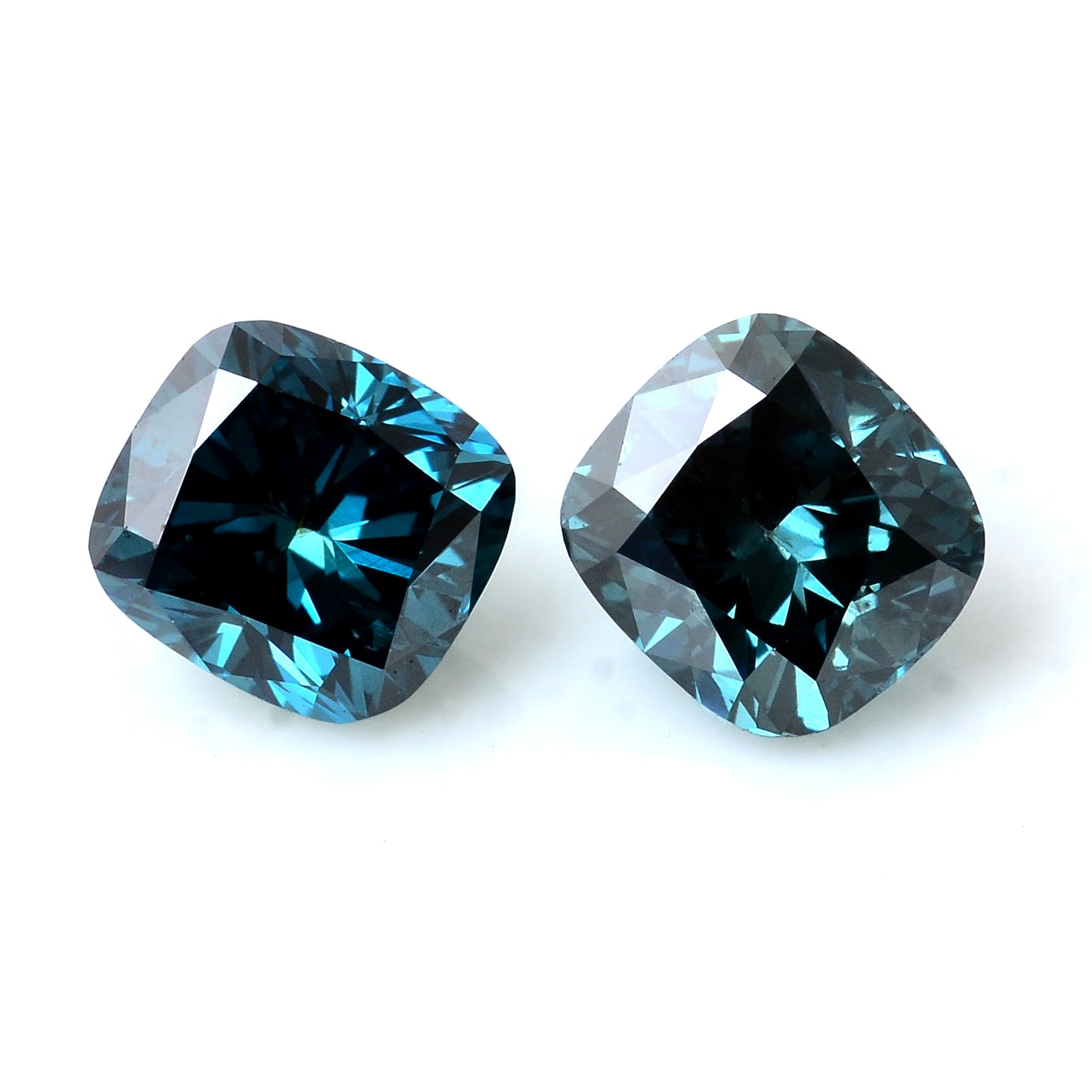 0.83 Carat Blue Diamond Cushion Loose Gemstone